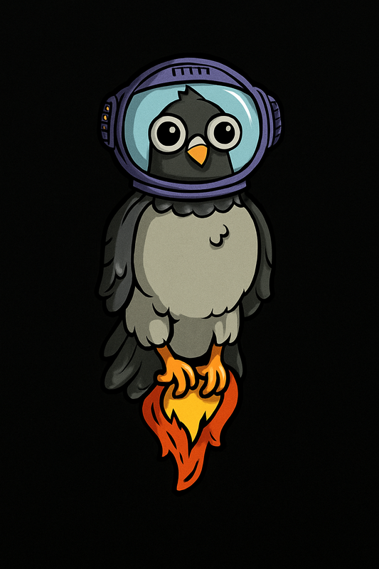 Astronaut Pigeon Pin