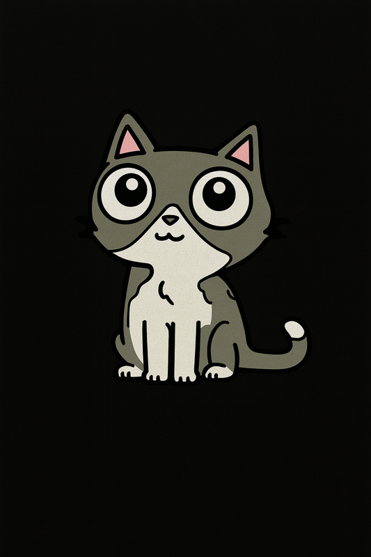 Gray Cat Pin